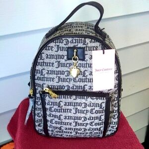 Juicy Couture Black and White Backpack